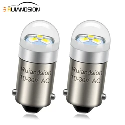 Ruiandsion BA9S Interior Map Led Light Glove Box Instrument Panel Lamp Car Light Non-polarity12V 24V 30V White Warm White