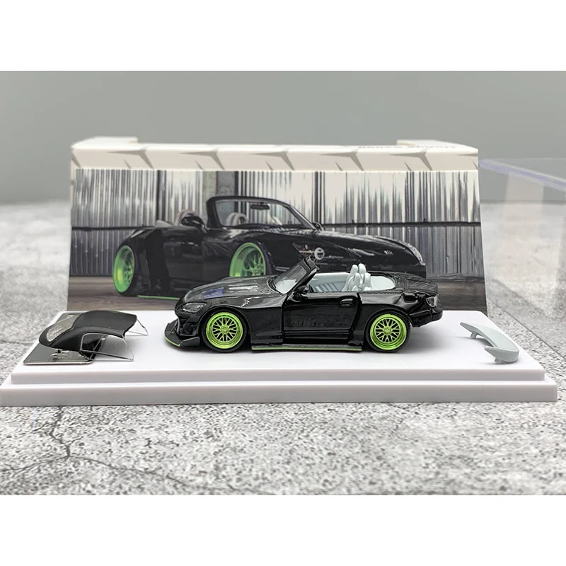 RM Diecast 1:64 Scale S2000 Wide Body Convertible Alloy Simulation Car Model Souvenirs Collection Adult Boy Gift Display