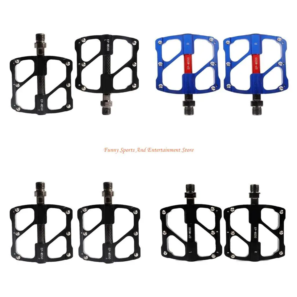 

C4DE Carbon Fiber Road Bike Pedals Efficient Cycling Pedals Multitype Bicycles Pedals for Mountain Bike