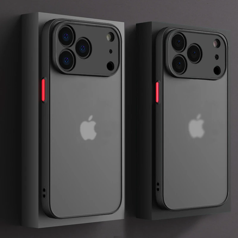Luxuriöse Matte Panzer-Handyhülle für iPhone 7 8 XS 11 12 13 14 15 16 17 18 Duo Pro Max Air Plus SE2 mit Objektivschutz, Stoßfeste PC-Abdeckung – Detail 1