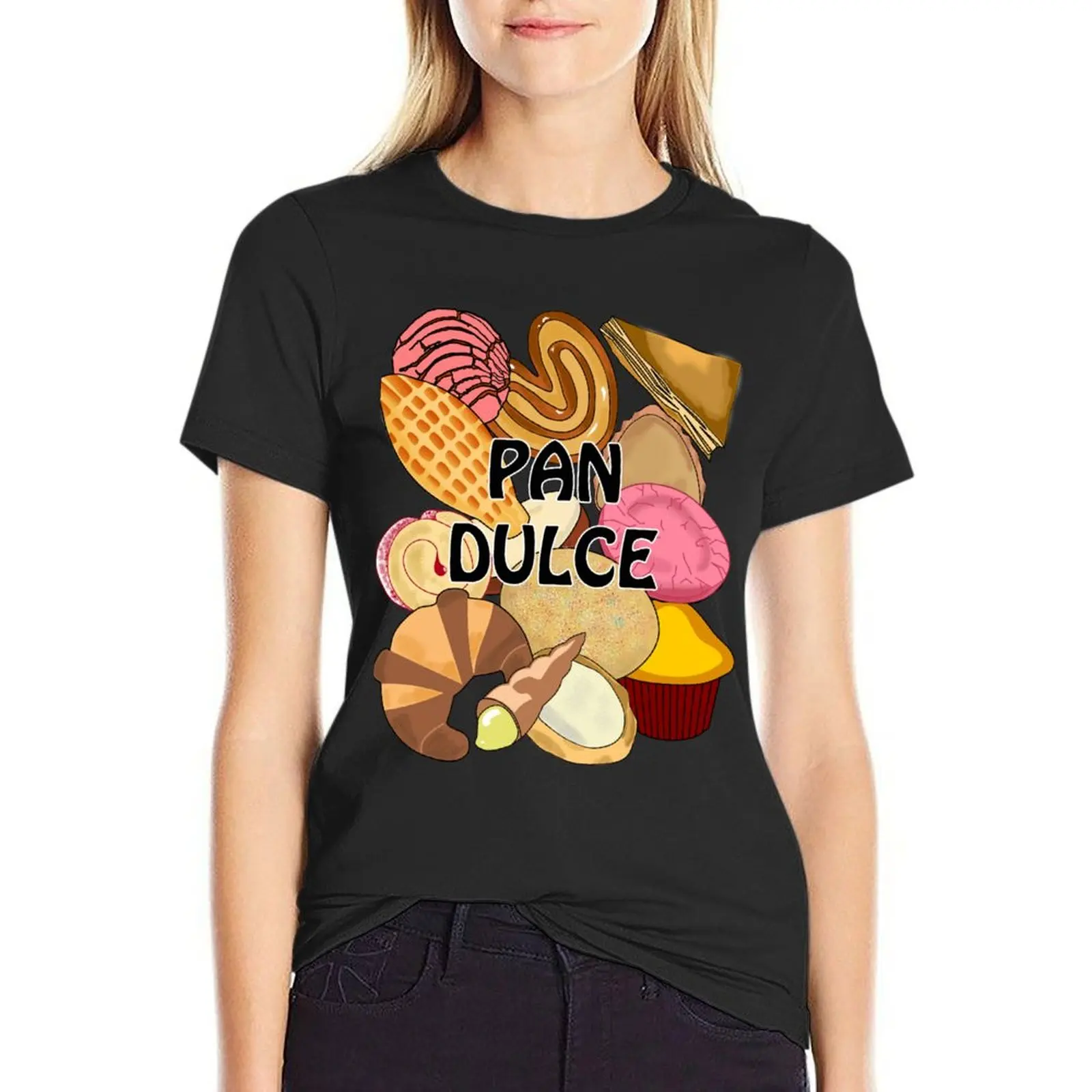 Pan Dulce Conchas Mexican Sweet Bread Pastry Bakery T-Shirt tees funny quick drying spring clothes Women 2024