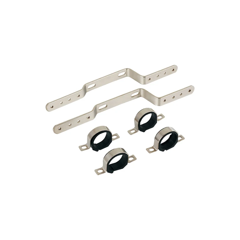 Pair of Metal Mounting Brackets for Underfloor Heating Manifold 1 Inch