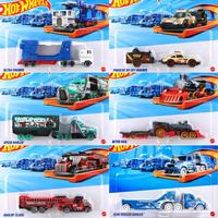 Hot Wheels Track Fleet Transformers Ultra Magnus Ultra Magnus Porsche 911 Off-Roader Speed Hauler 1:64 Diecast Model Car Toys
