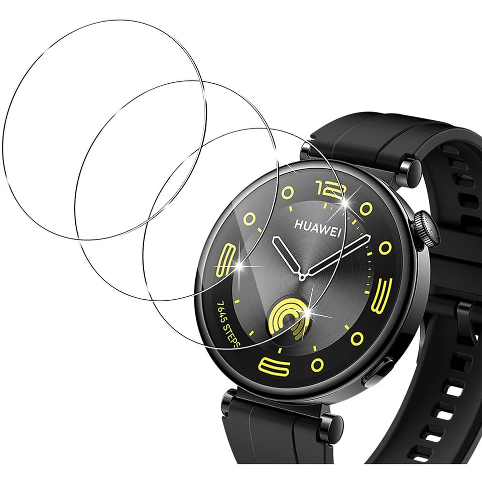 3 Piezas Protector de Pantalla de Vidrio Templado para Huawei Watch GT4 46mm 41mm, HD Transparente Antirrayas Película Protectora, Accesorios de Repuesto de Pantalla para Smartwatch Especialmente Ajustados 3