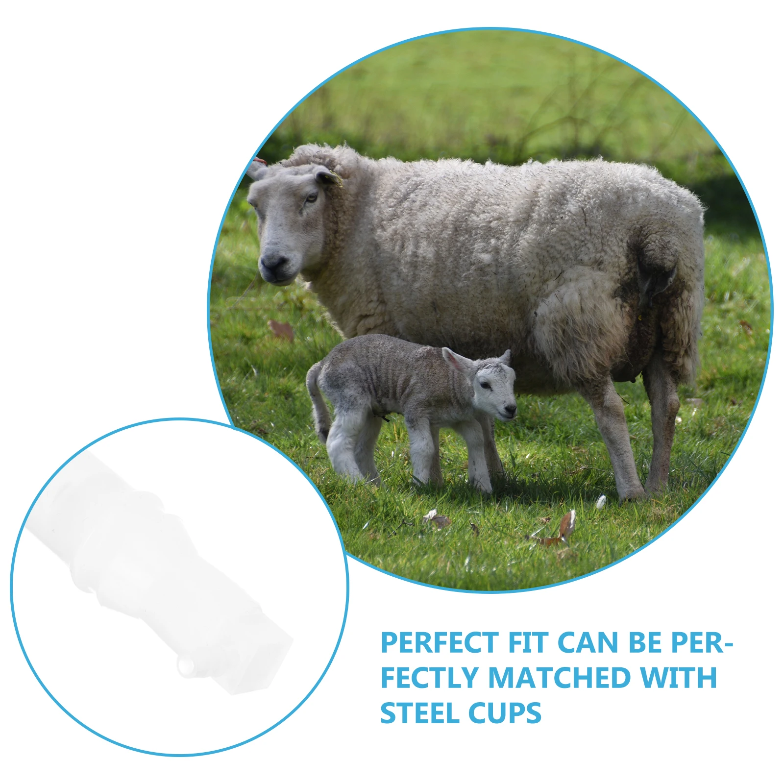 

-Grade Milking Machine Suction Head Durable Replacement Part For Cow Livestock Milking Cups Stable Practical