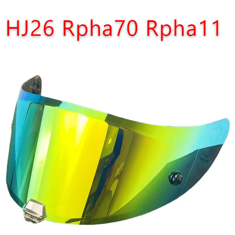 Rpha11 helmet shield for HJC HJ26 Rpha70 high toughness high strength anti-uv sunscreen electroplated lentes para casco de moto