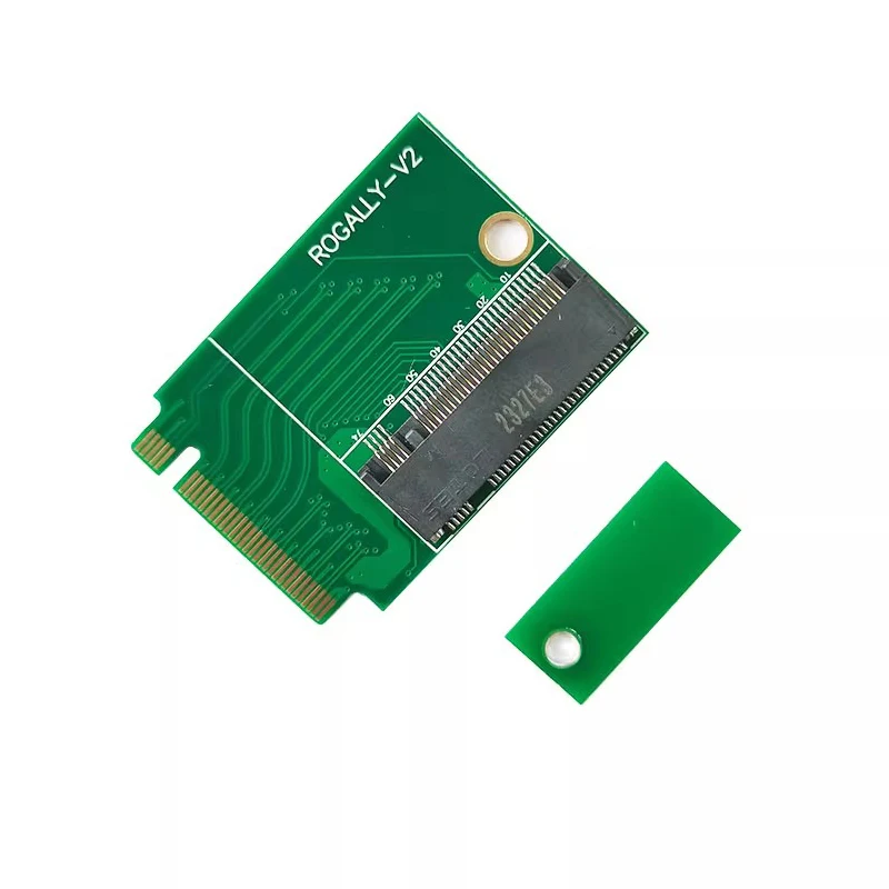 Dla rogatnie Adapter SSD przenośnych płyta transferowa PCIE4.0 90 stopni M.2 Transfercard dla Rog Ally SSD karty pamięci Riser konwerter