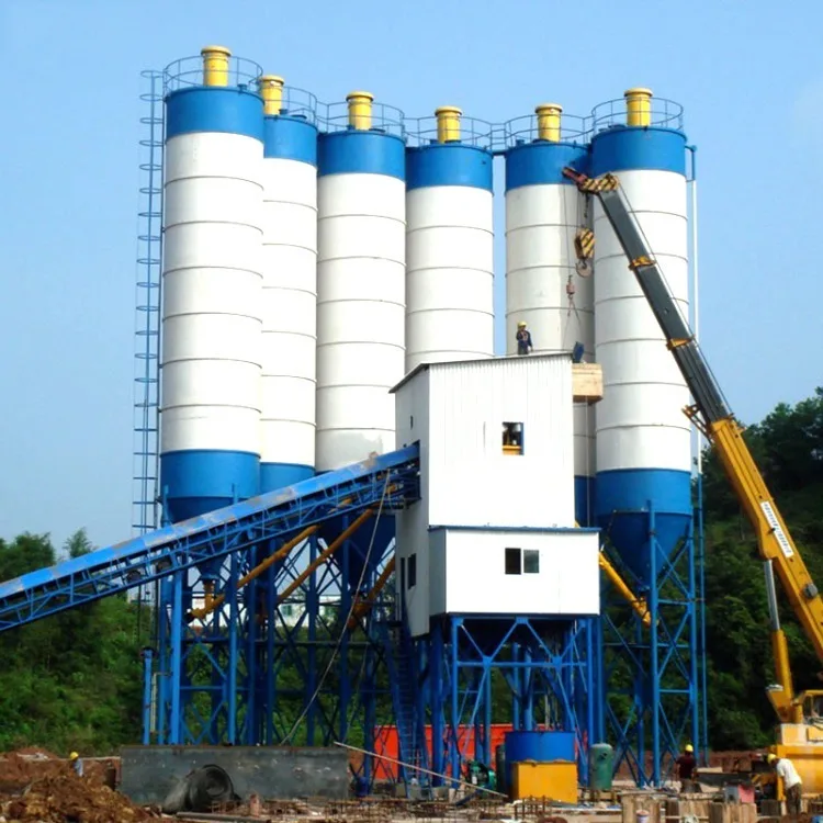 25 To 240 M3/H Concrete Batch Mixer Mixing Small Concrete Batching Plant