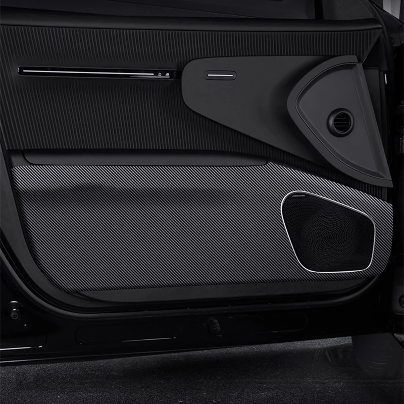 

For AVATR 12 2023 2024 2025 Car Door Anti Kick Pad Carbon Fiber Leather Texture Anti Dirt Protective Sticker Auto Accessories
