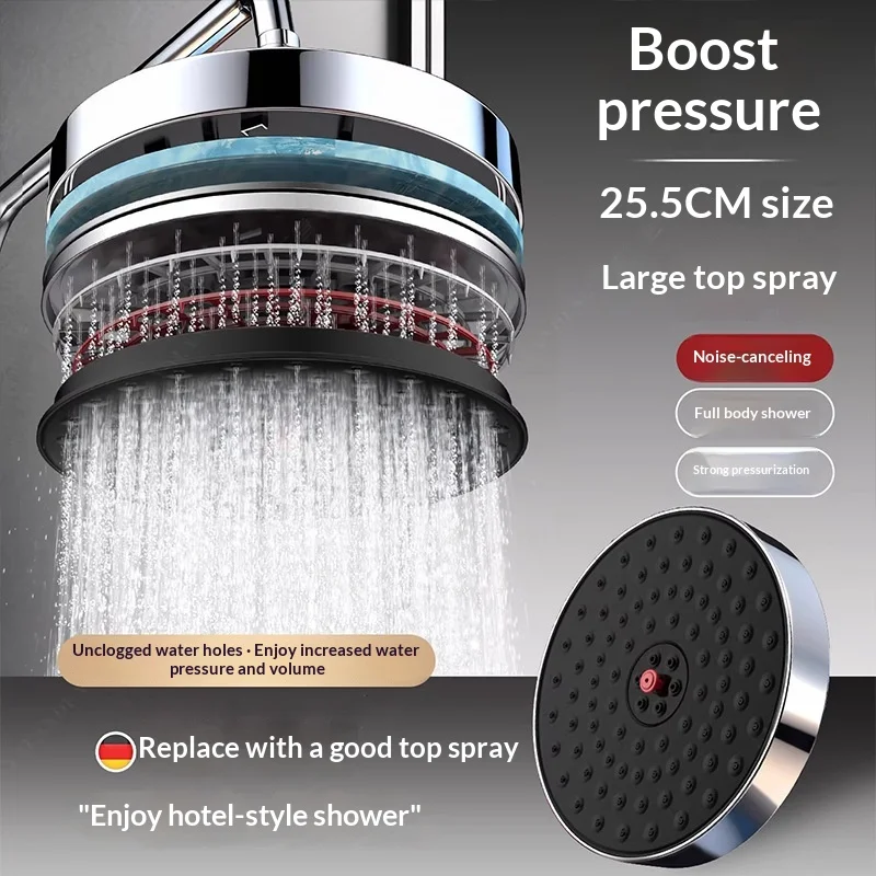 

Насадка для душа высокого давления с защитой от накипи, водосберегающая, с мощным потоком, для ванной комнаты, спа-душ