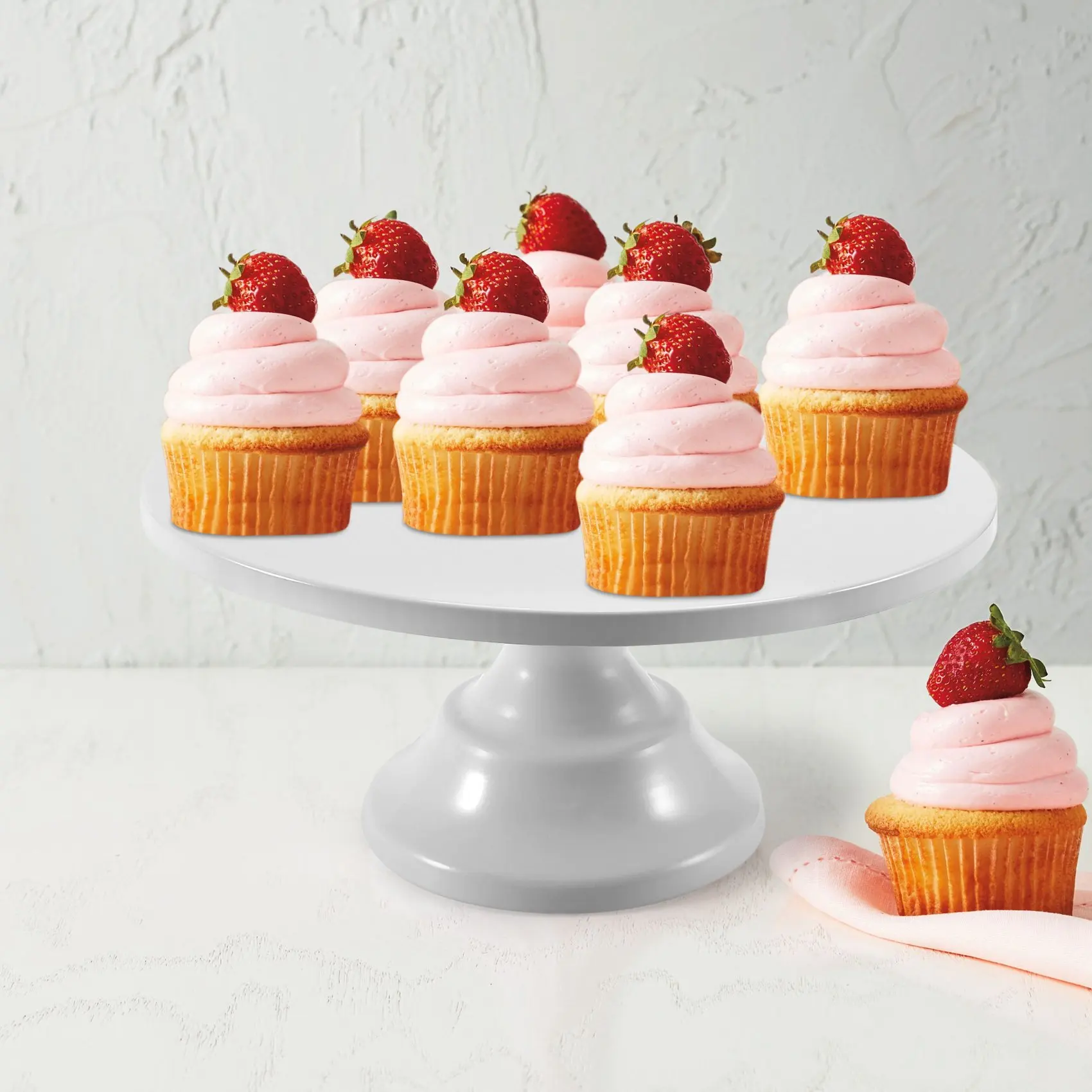 

XFDE 12 Inch Iron Round Cake Stand Cake Plate Pedestal Dessert Holder Wedding Birthday Party-White