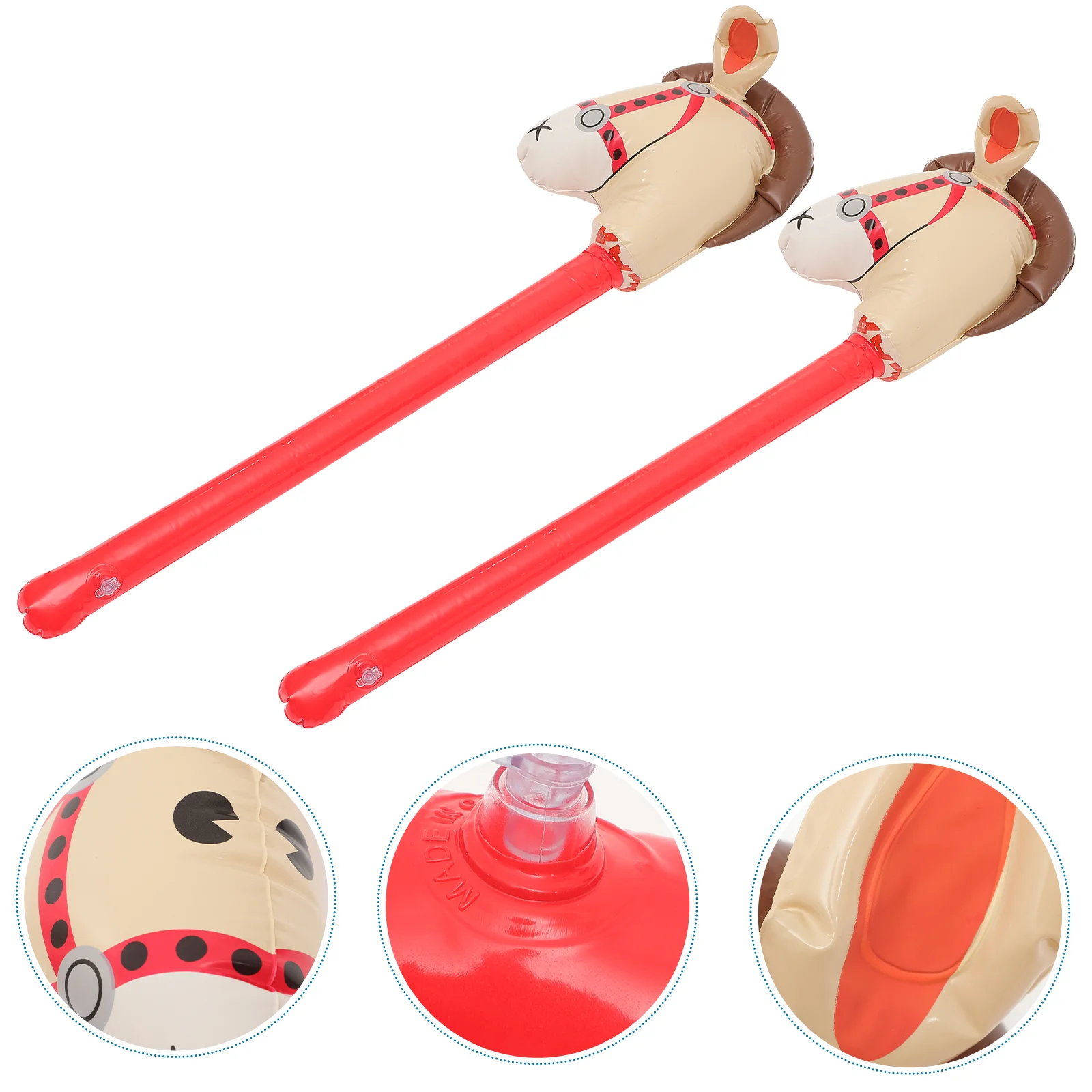 

2 Pcs Concert Noise Maker Sports Event Party Favors Horse Cheering Sticks Leaders Toys