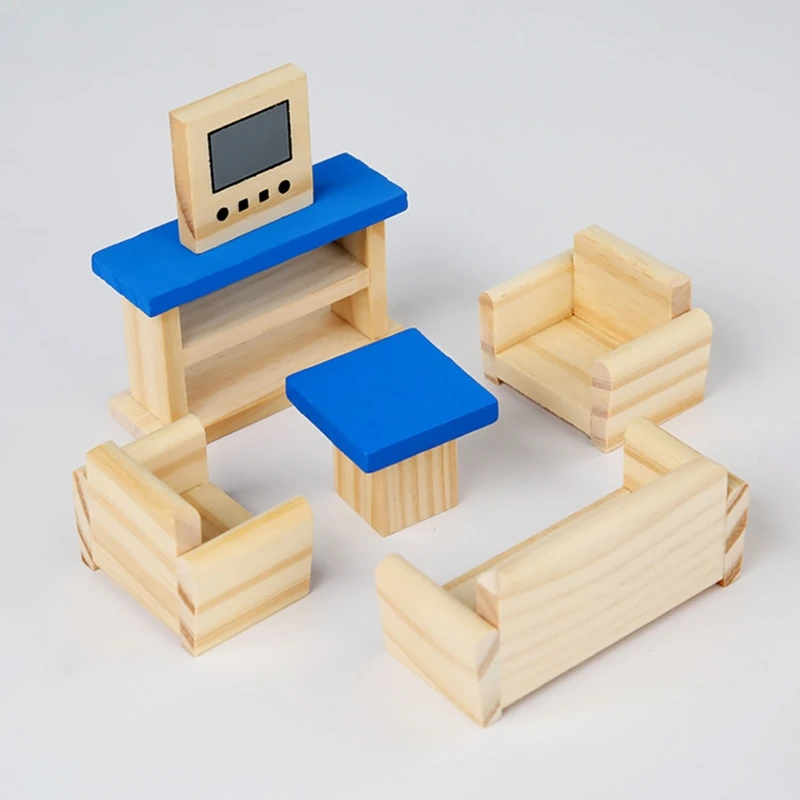 Mini kuchnia meble do salonu DIY Model domek dla lalek ozdoba Bjds dla lalki