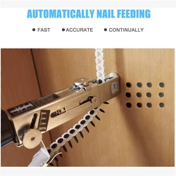 Electric Rivet Gun Automatic Screw Nail Chain Riveting Adapter Self Tapping Screwdriver Nail Guns Woodworking Tool Accessories