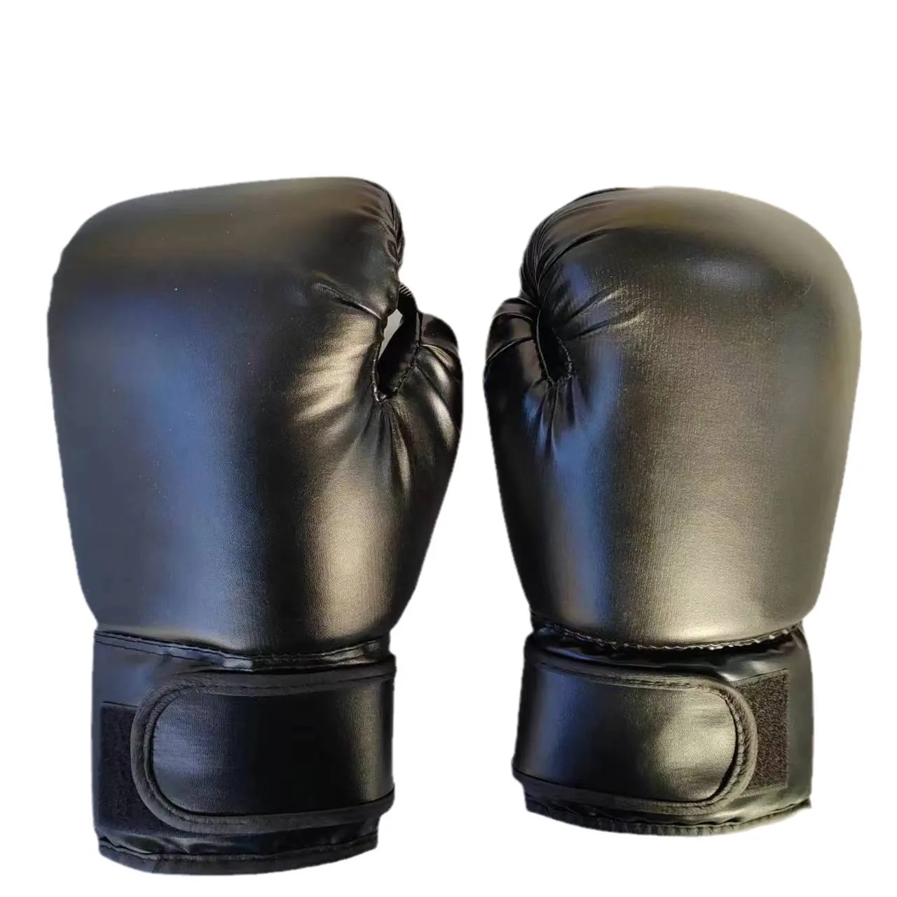 1 Pair Regular Adult Solid Color Boxing Gloves Taekwondo Martial Arts Muay Thai Fighting Gloves