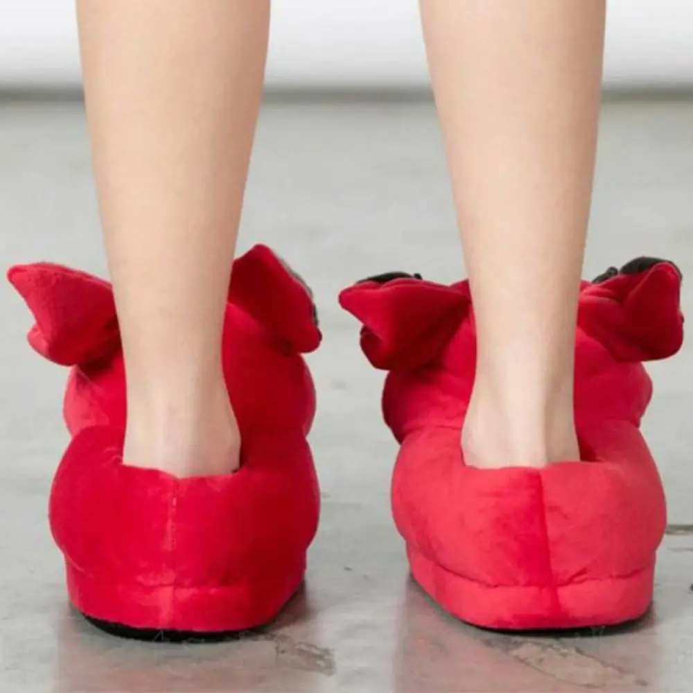 不気味なハロウィーン幽霊ぬいぐるみスリッパハイランド牛屋内家四つ目動物靴黒ウサギソフト面白いスリッパ大人