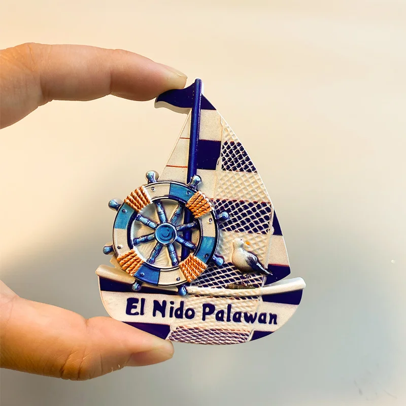 Island Boravong, Aini Island3dРоспись Парусник Магнит на холодильник Культурное и креативное украшение для дома Сувенир для путешествий Подарок Island Boravong, Aini Island3dРоспись Парусник Магнит на холодильник Культурное и креативное украшение для дома Сувенир для путешествий Подарок