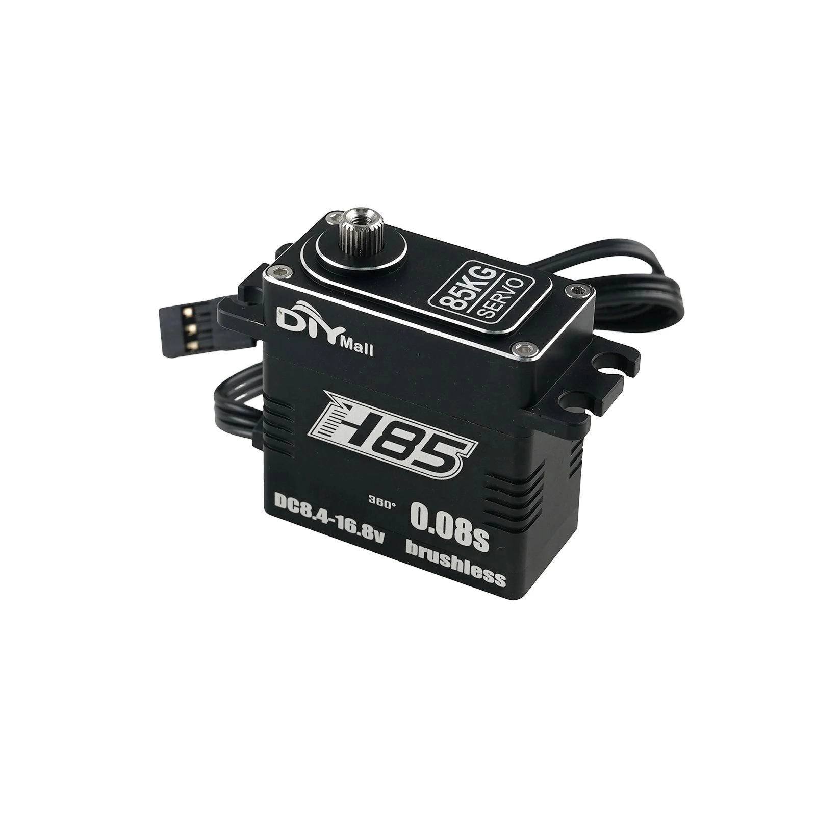 H85 메탈 디지털 서보 브러시리스 모터 85KG 8.4V-16.8V 고토크 180/270/360도 메탈 기어 서보 부품 RC 자동차 로봇용