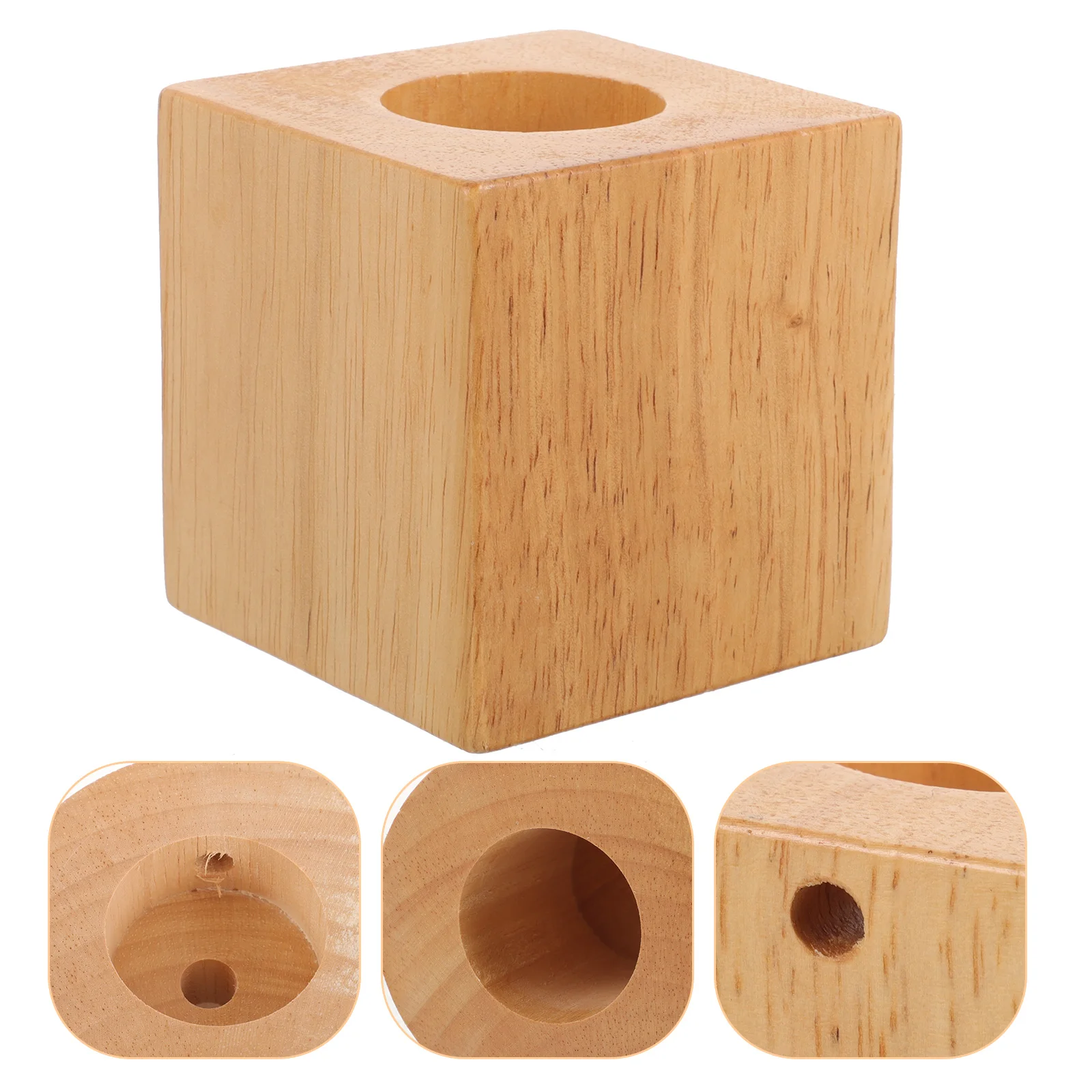 Base de mesa de madera, soporte de lámpara pequeño E27 para lámpara de escritorio artesanal, Base redonda de madera, decoración para el hogar y el dormitorio, 1 Uds.