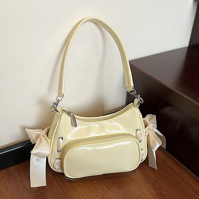 

Женская пышная сумка Sweet Candy Tone 2025 года, пастельная сумка через плечо под мышками, универсальная сумка через плечо Cloud, игривая и легкая ​