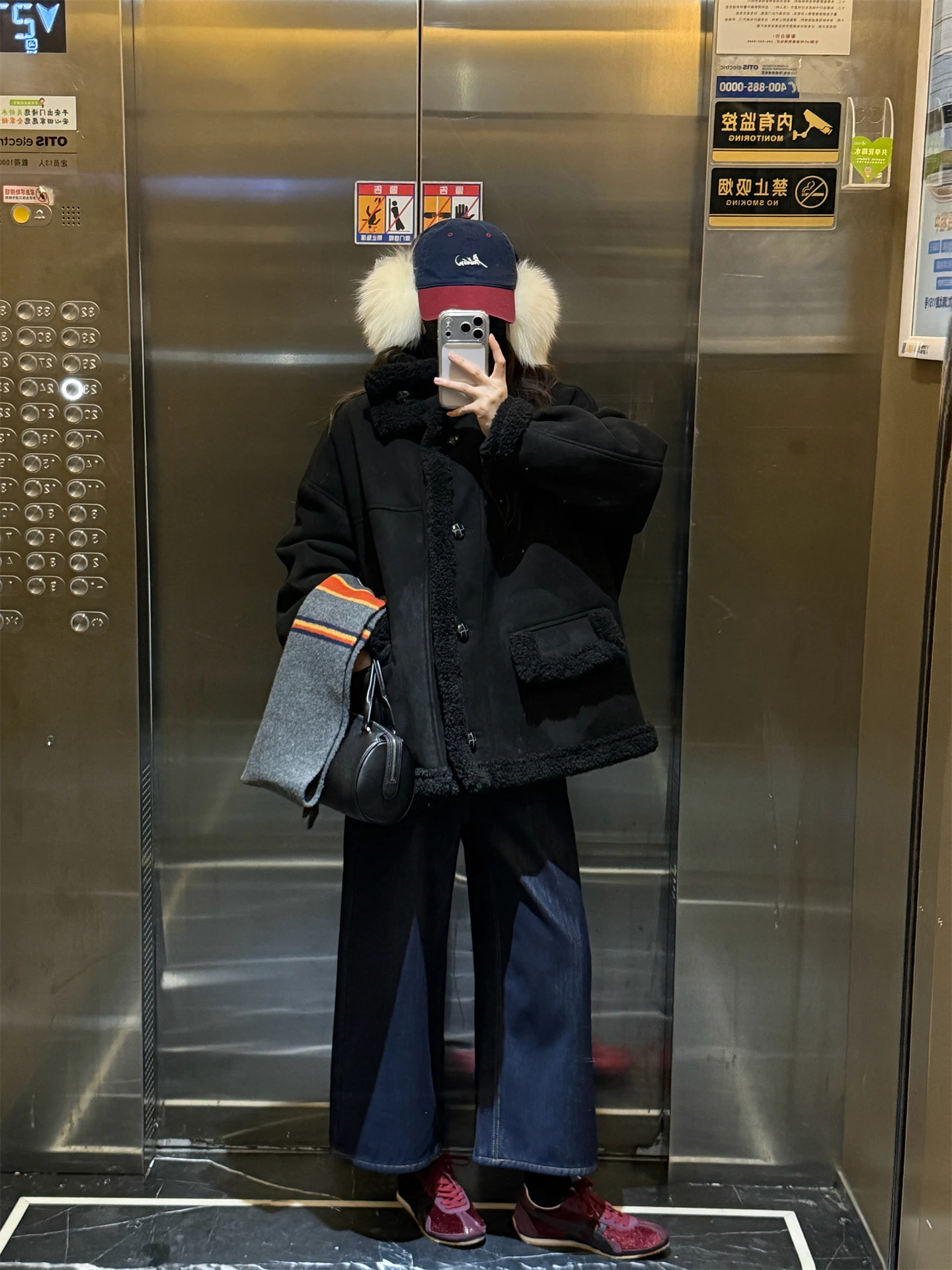 

Корейское женское пальто из искусственного меха с воротником-стойкой, цельное, теплое, зимнее, модное, маленький размер, удобное