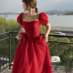 Party Dress Prom Dresses for Women Vestidos Princess Style A-line Retro Long Skirt Elegant Ladies Banquet Gown evening dresses