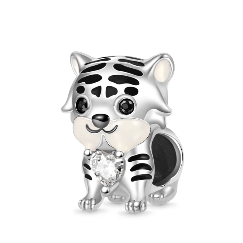 رائجة البيع 2026 لتقوم بها بنفسك مجوهرات هدية الذئب النمر أصلع النسر الأسد سحر زهرة حبة استرخى صالح الأصلي الفضة سوار قلادة الموضة #3