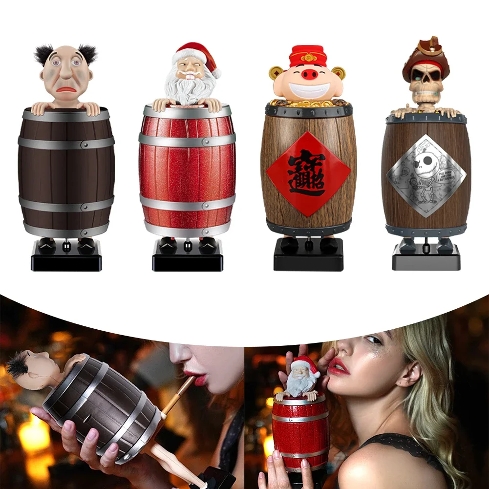 

Santa Claus Cigarrete Dispenser Santa Cigarette Holder Santa Barrel Cigarette Box Novelty Christmas Gift for Boyfriend Husband