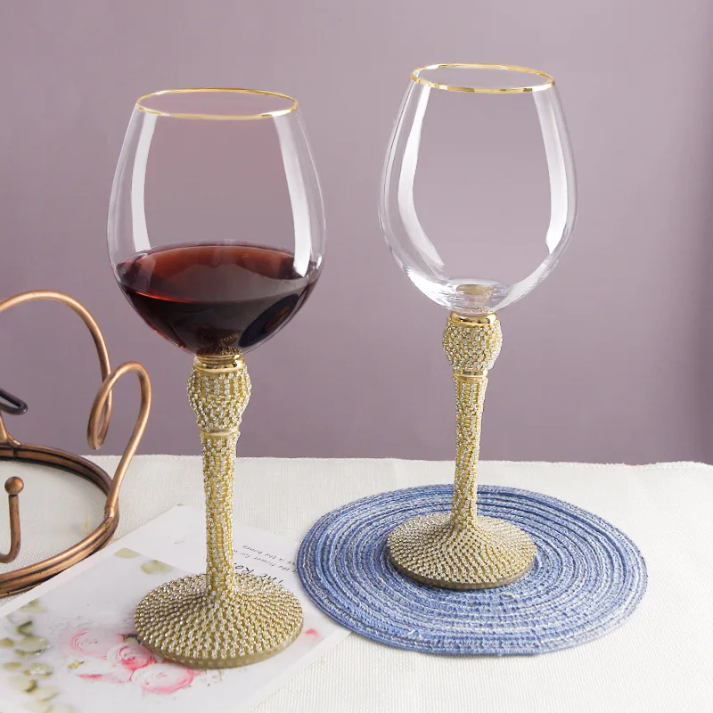 

European and American Crystal Red Wine Glasses, Phnom Penh, Tall Glasses, Champagne, Cocktail Glasses, Wedding Gifts