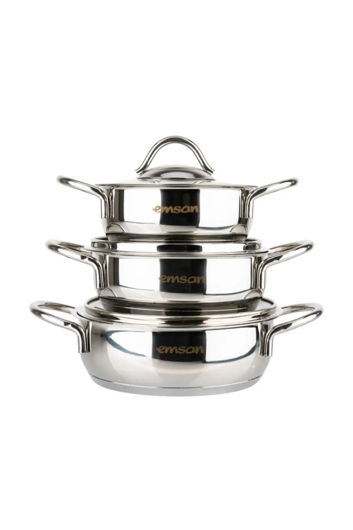 

DOLBOVI Cemre 6 piece stainless steel Sahan Set Cookware Cookware Set