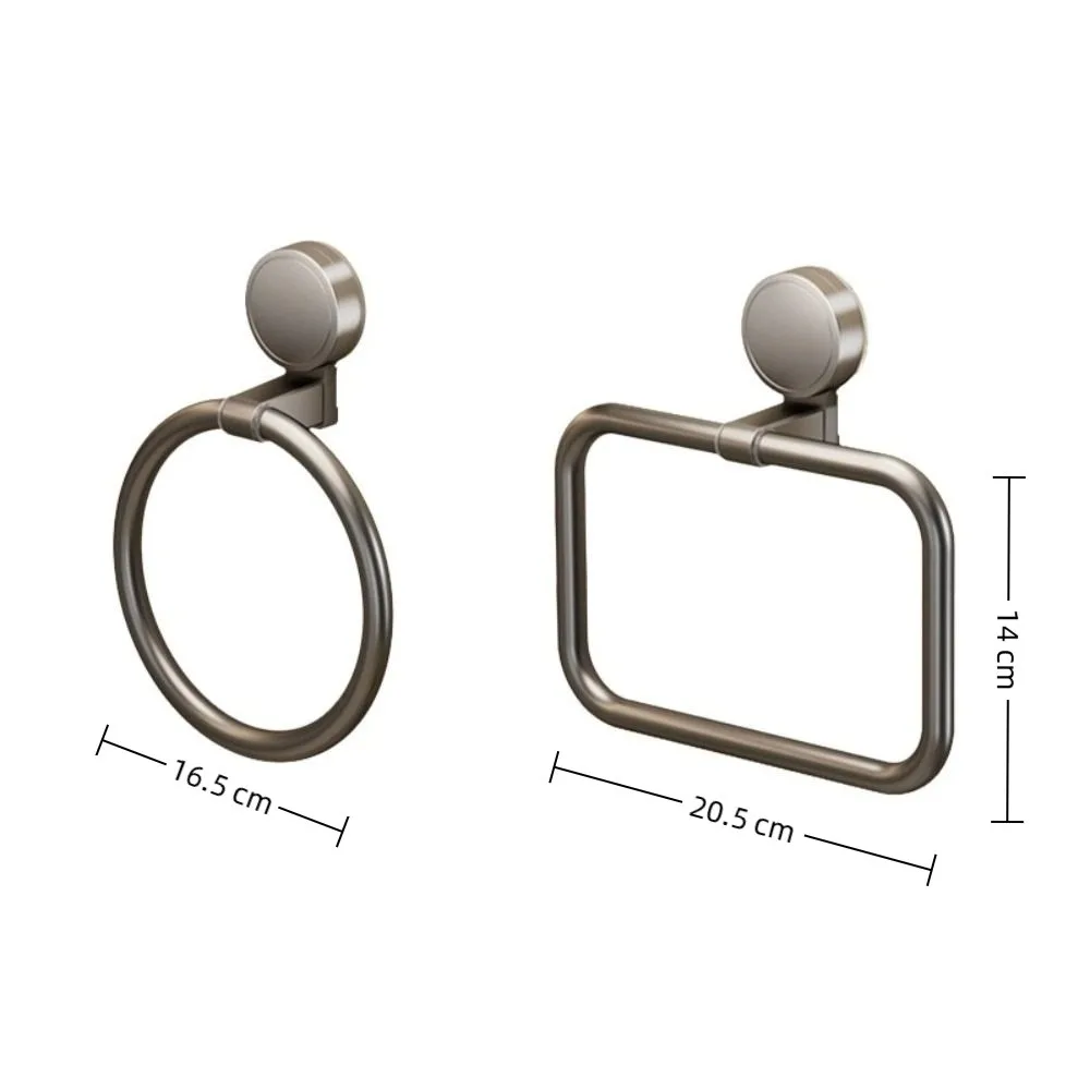 No Need To Drill Bathroom Towel Ring Wall Hanging Suction Cup Suction Cup Towel Holder Removable Kitchen Rag Rack Kitchen view 5