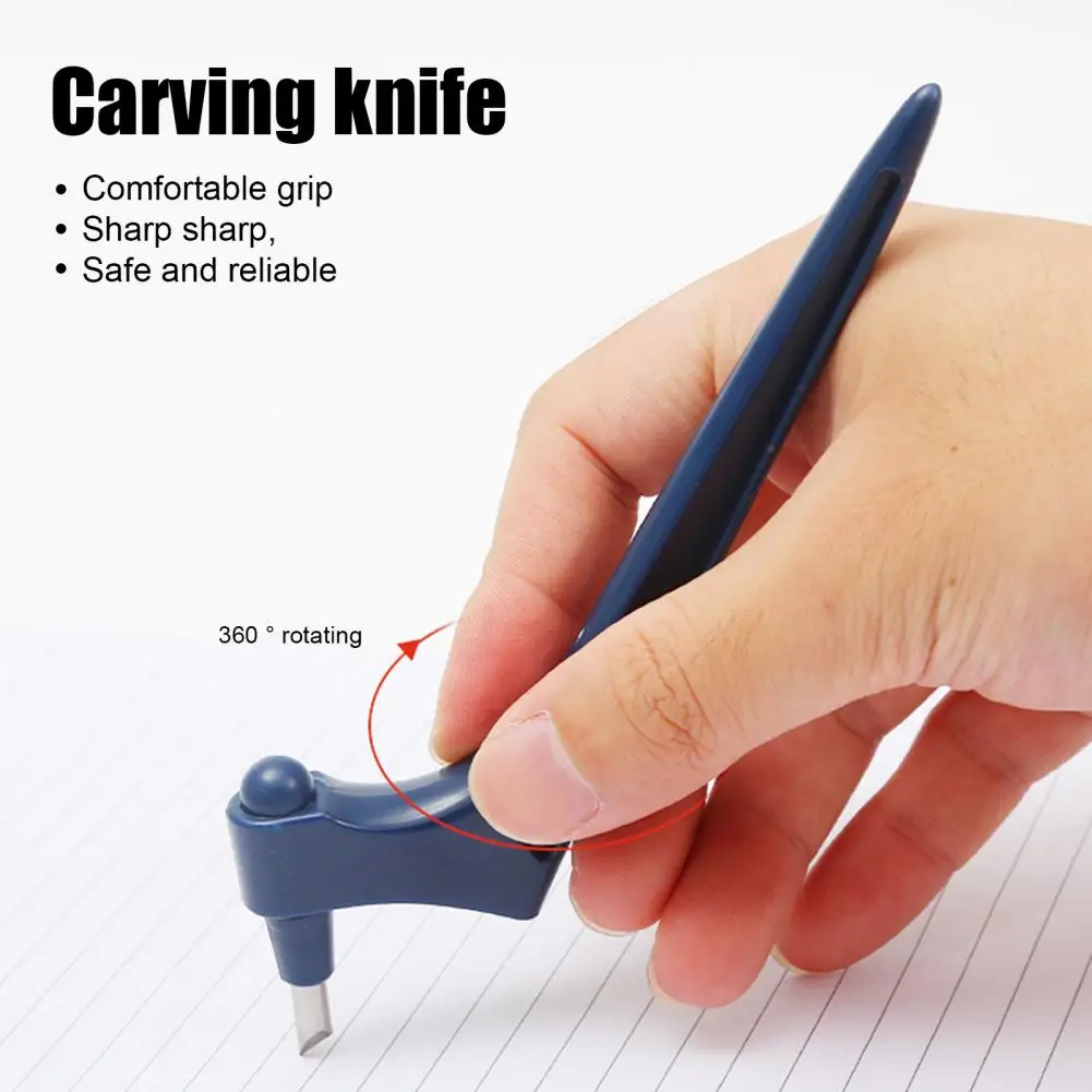 Handheld  Convenient Carving Knife with Protective Case Stainless Steel Craft Engraving Pen Sharp   for School