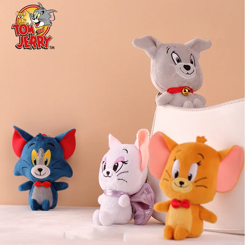 พวงกุญแจตุ๊กตาทอมแอนด์เจอร์รี่ ขนาด 12 ซม. ของเล่นตุ๊กตาหนูและแมวการ์ตูนน่ารัก สำหรับเด็ก เป็นของขวัญวันเกิด