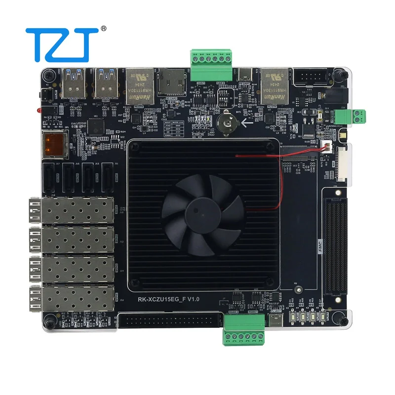 TZT MPSOC Development Board XCZU15EG Core Board for Xilinx FPGA FMC HPC with 32G SD Card