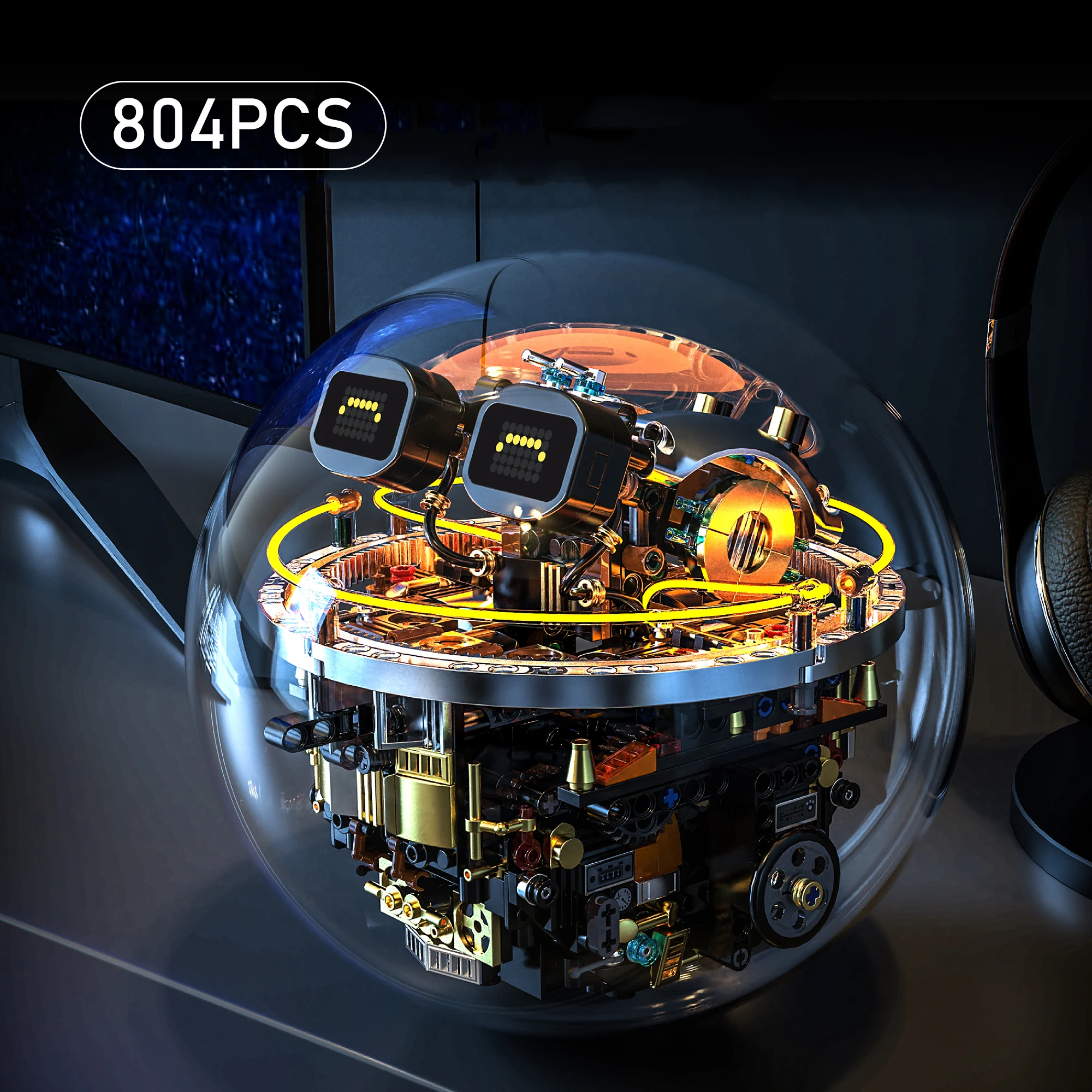 หุ่นยนต์บอลไซไฟแบบตั้งโปรแกรมได้ บล็อกประกอบไดนามิก ควบคุมด้วยรีโมท ของเล่นอิเล็กทรอนิกส์อัจฉริยะ ของขวัญเทคโนโลยีสร้างสรรค์