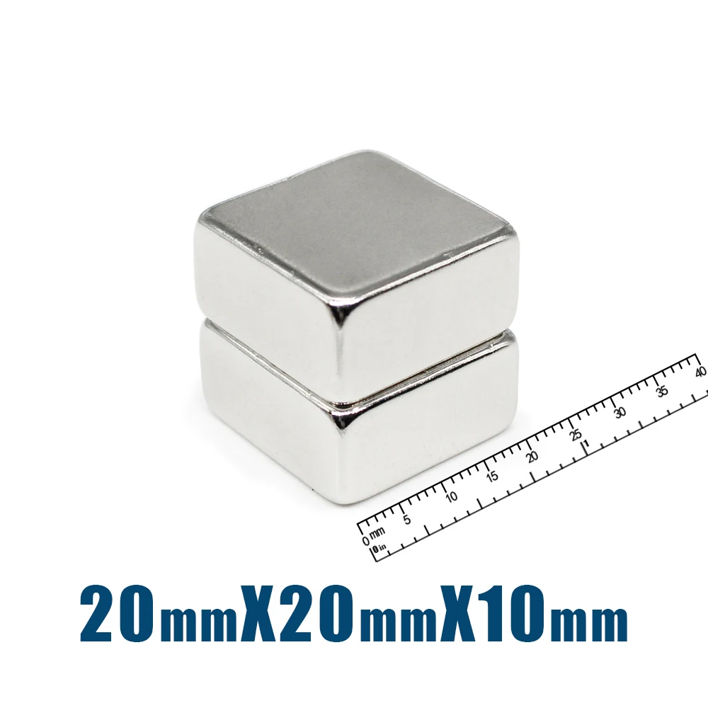 1/2/3/5/10/20 Chiếc 20X20X10 Mm Tìm Kiếm Quadrate nam Châm 20Mm * 20Mm Stong Nam Châm 20X20X10 Mm Mạnh Neodymium Từ 20*20*10