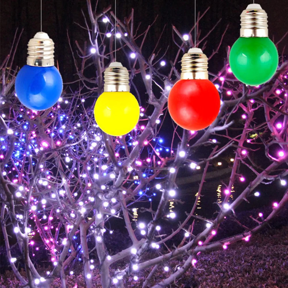 

10Pcs LED Lantern Bulbs Colorful Light for Garden Party Home Decor Easy Install 2W Pc Yellow Shell Color LED Light