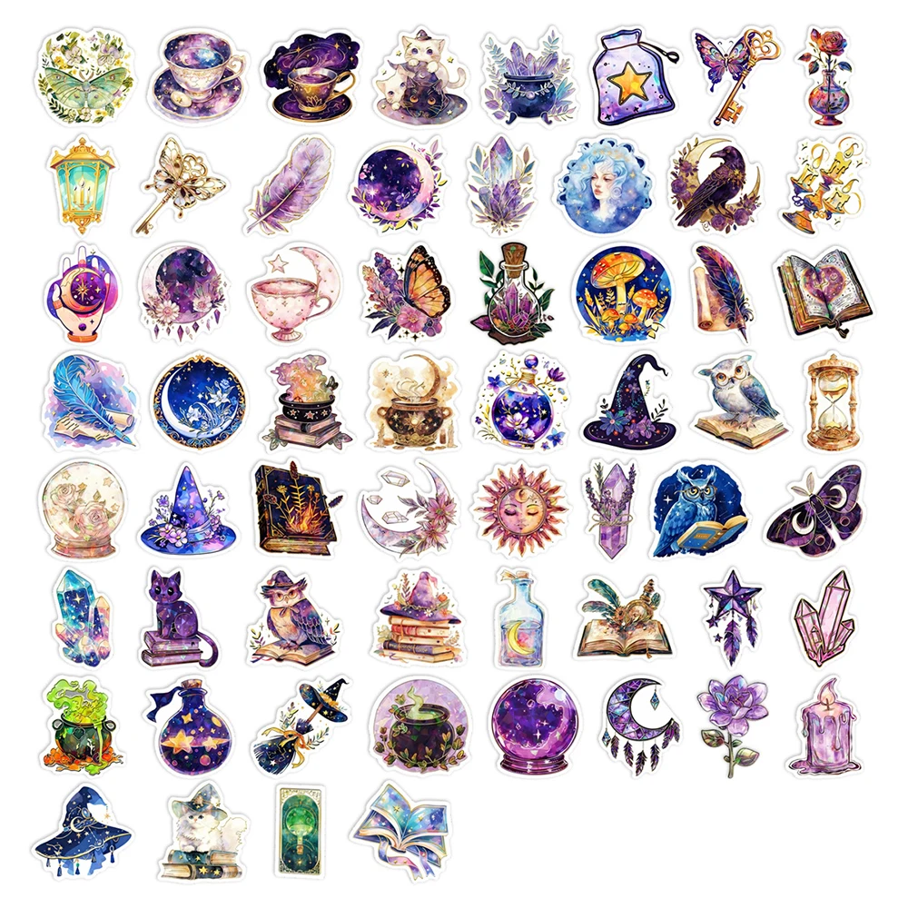 10/30/50 قطعة كول القوطية ماجيك الساحرة كريستال الكرتون ملصقات الجمالية Skateboard بها بنفسك سكيت سجل القصاصات الهاتف Vintage ملصق مضاد للمياه #4