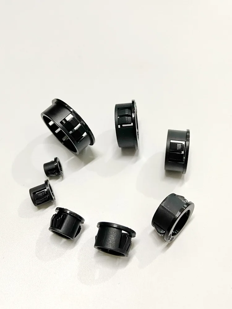 Black Plastic Insulation Scratch Resistant Cable Sheath For The Outlet Hole Of The Chassis Casing Wire Guard Ring Snap Bushing