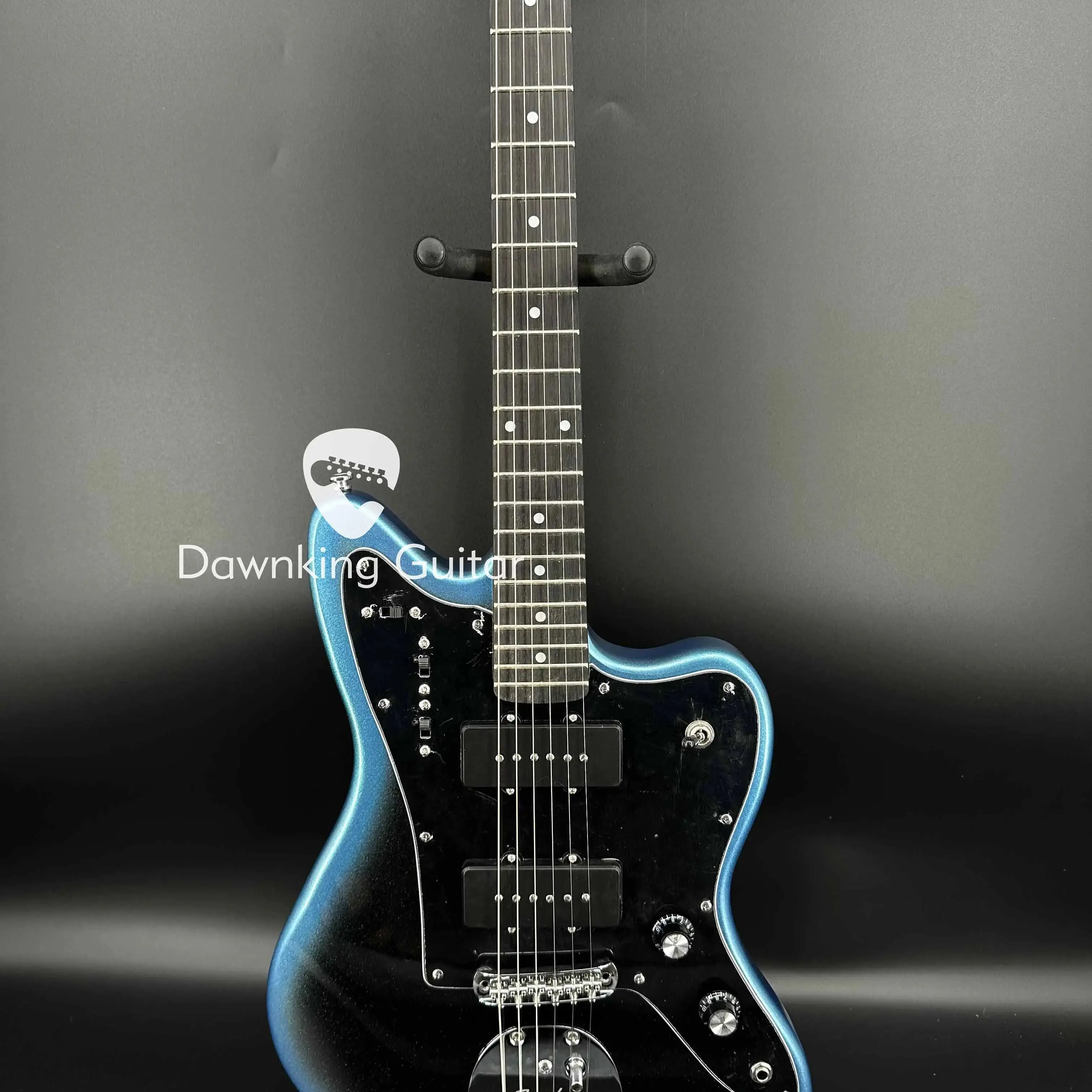 

Custom Jaguar White Electric Guitar Black Fretboard 2S Open Pickups Solid