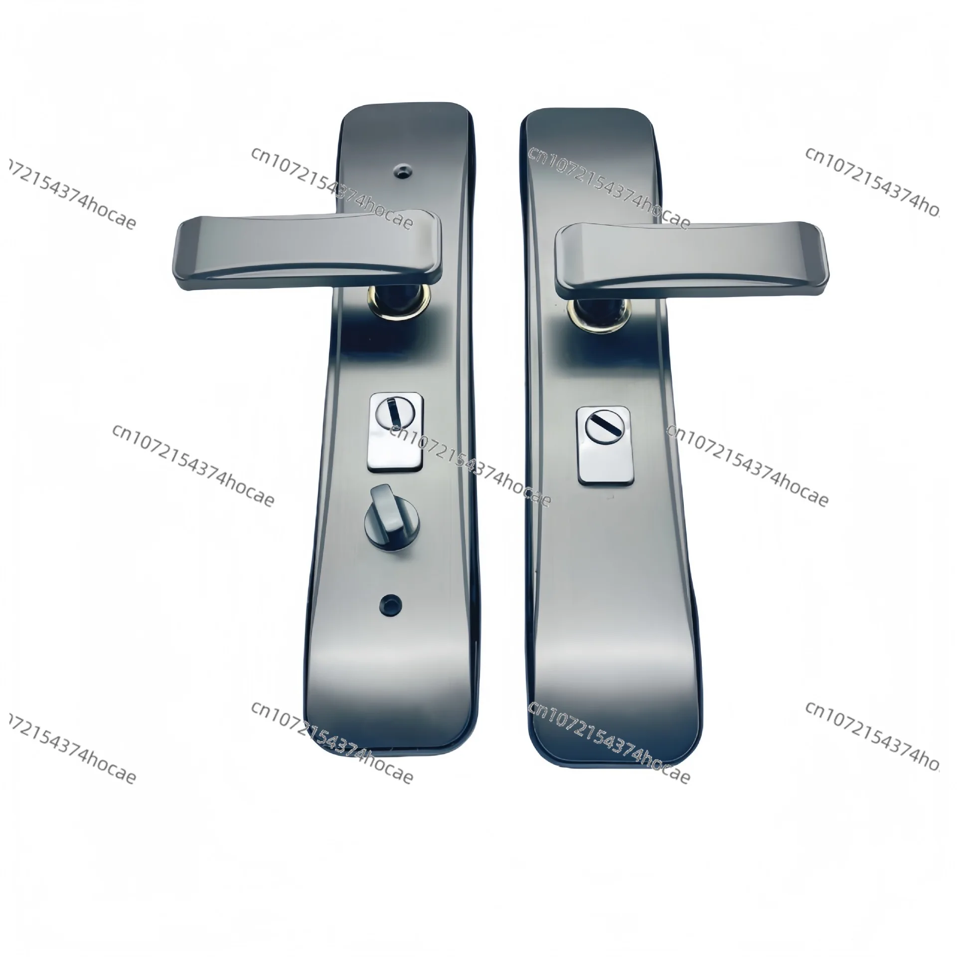 Stainless Steel Door Lever, Anti-Pry Security Panel, Multi-Functional Entry Door Handle for Anti-Theft Front Door