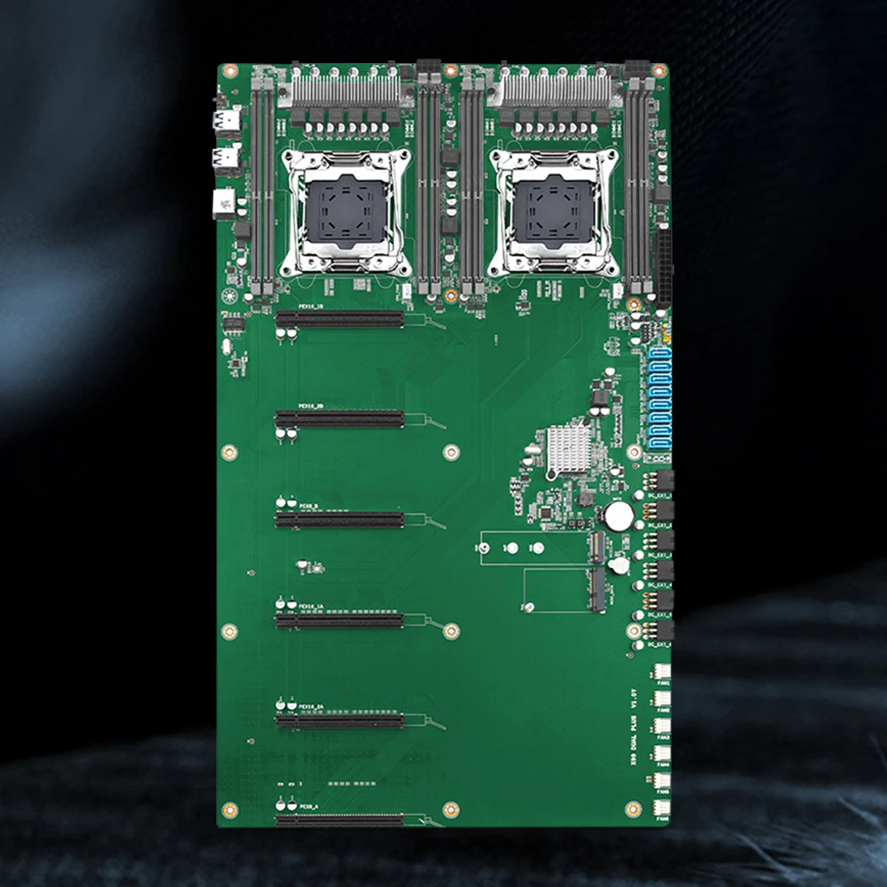 

X99 DUAL PLUS Материнская плата для майнинга 4 *USB3.0 LGA 2011-3 V3/V4 Процессор Разъем ПК Материнская плата 4 * PCIe3.0 X16+2*PCIe3.0x8 8 * SATA3.0 NVME M.2