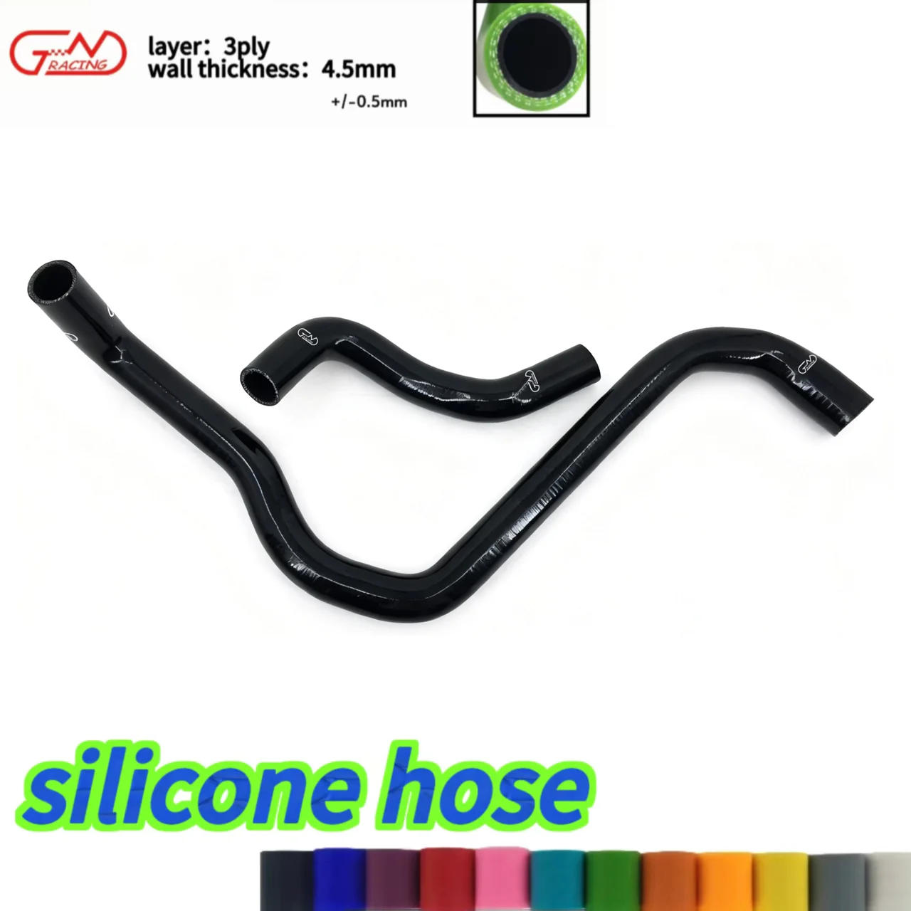 

JN RACING Silicone hose for Radiator Hose Kit for 1992-1996 HONDA PRELUDE Si/S/VTEC H22A H23A