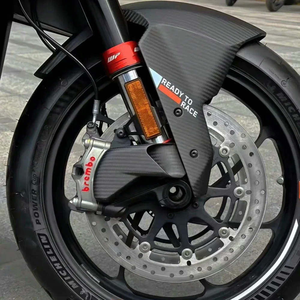 For KTM 1290 1390 Super DuKe R/RR/ R EVO Carbon Fiber Motorcycle Front Brake Air Duct Caliper Radiator Cover Protecting