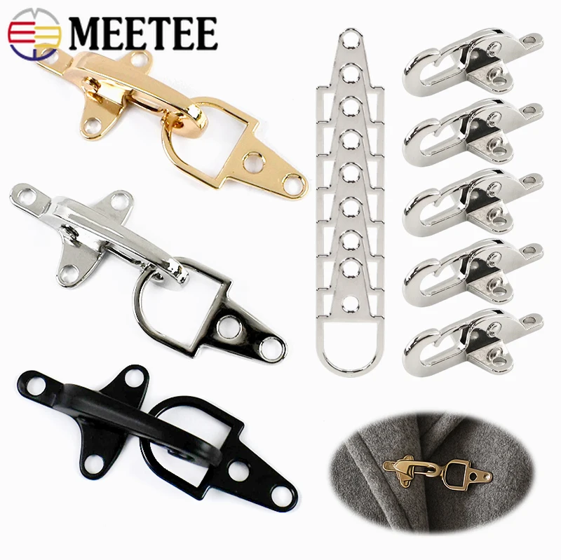 

1-5Pcs 4/5cm Metal Buckles for Pants Jeans Belt Buckle Coat Suit Down Fastener Hook Bags Decor Carabiner Clips Clasp Accessories