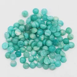 5mm Natural Stone Round Shape Cabochon Beads Amazonite Fit Pendants Rings Earring DIY Fashion Jewelry Making 50pcs/lot Wholesale