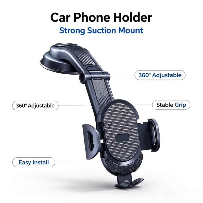 

Car Phone Holders Mount for Dashboard Windshield Truck Stand Universal Powerful Suction Cup Mount for iPhone Samsung Xiaomi