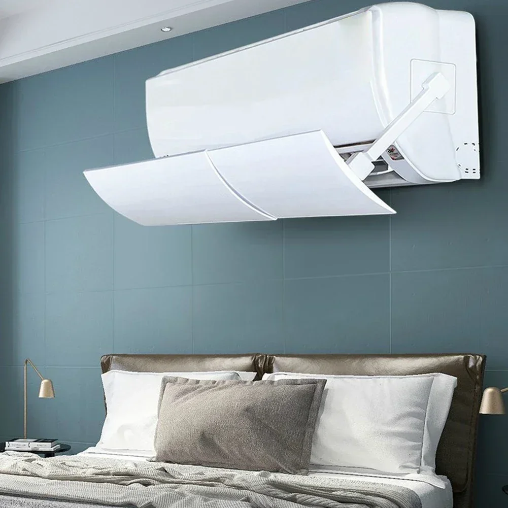 Anti-wind Baffle Exhaust Baffle PP+PVC Scalable Design Air Conditioning Air Deflector Anti Direct Blow Windshield