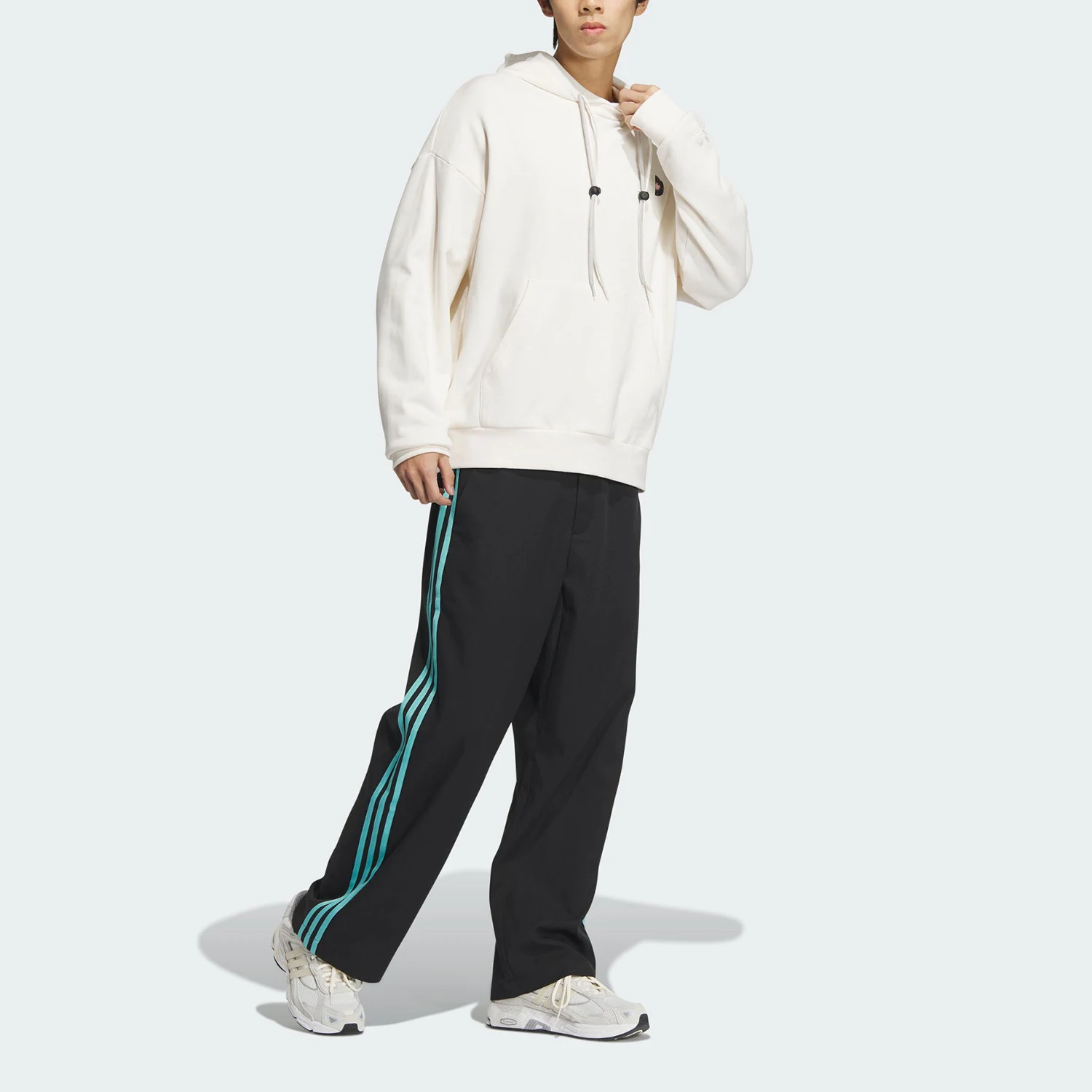 أديداس الرسمية حقيقية ثلاثة المشارب للجنسين محبوك تنفس مقنعين البلوز JE3474