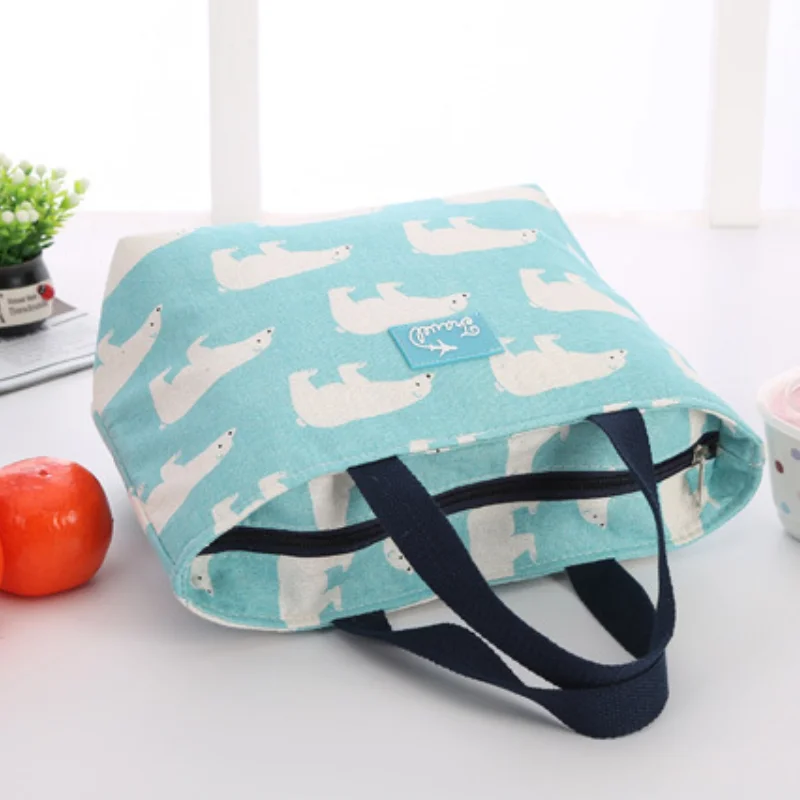 Lunch Bag for Women Funny Cartoon Kids Bento Cooler Bags Flamingo Thermal Breakfast Food Box Portable Outdoor Picnic Travel 2023